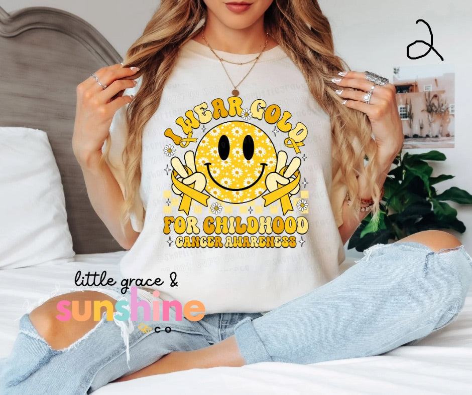 Adult Childhood Cancer Awareness Tees