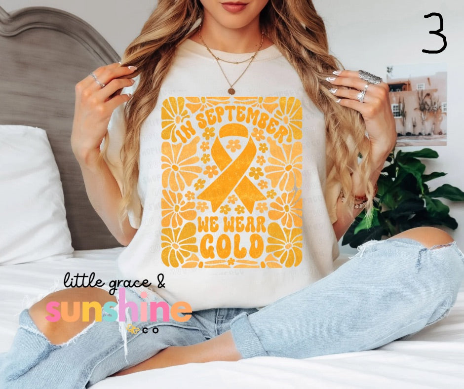 Adult Childhood Cancer Awareness Tees