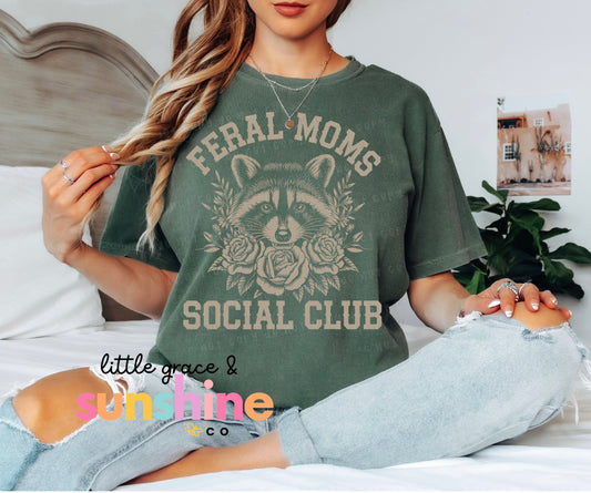 Feral Moms Social Club Tee