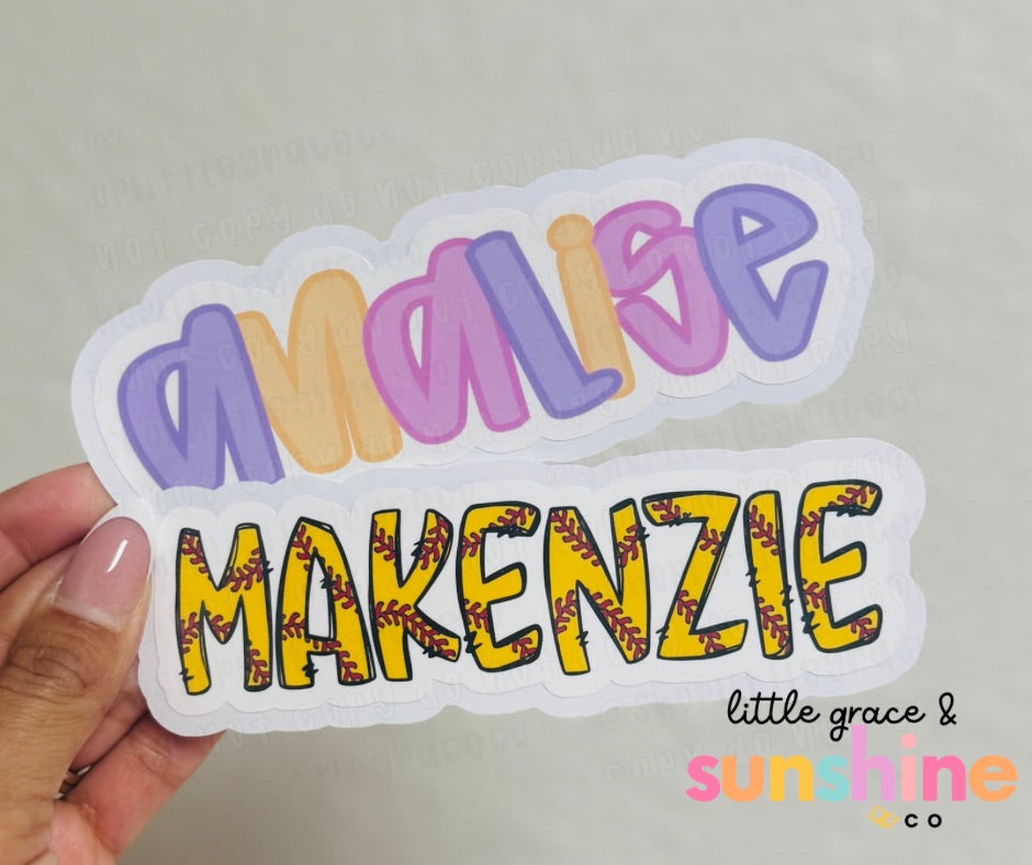 ✨ Personalized Name Sticker ✨