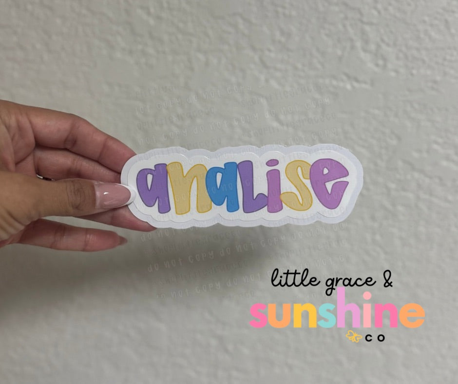 ✨ Personalized Name Sticker ✨