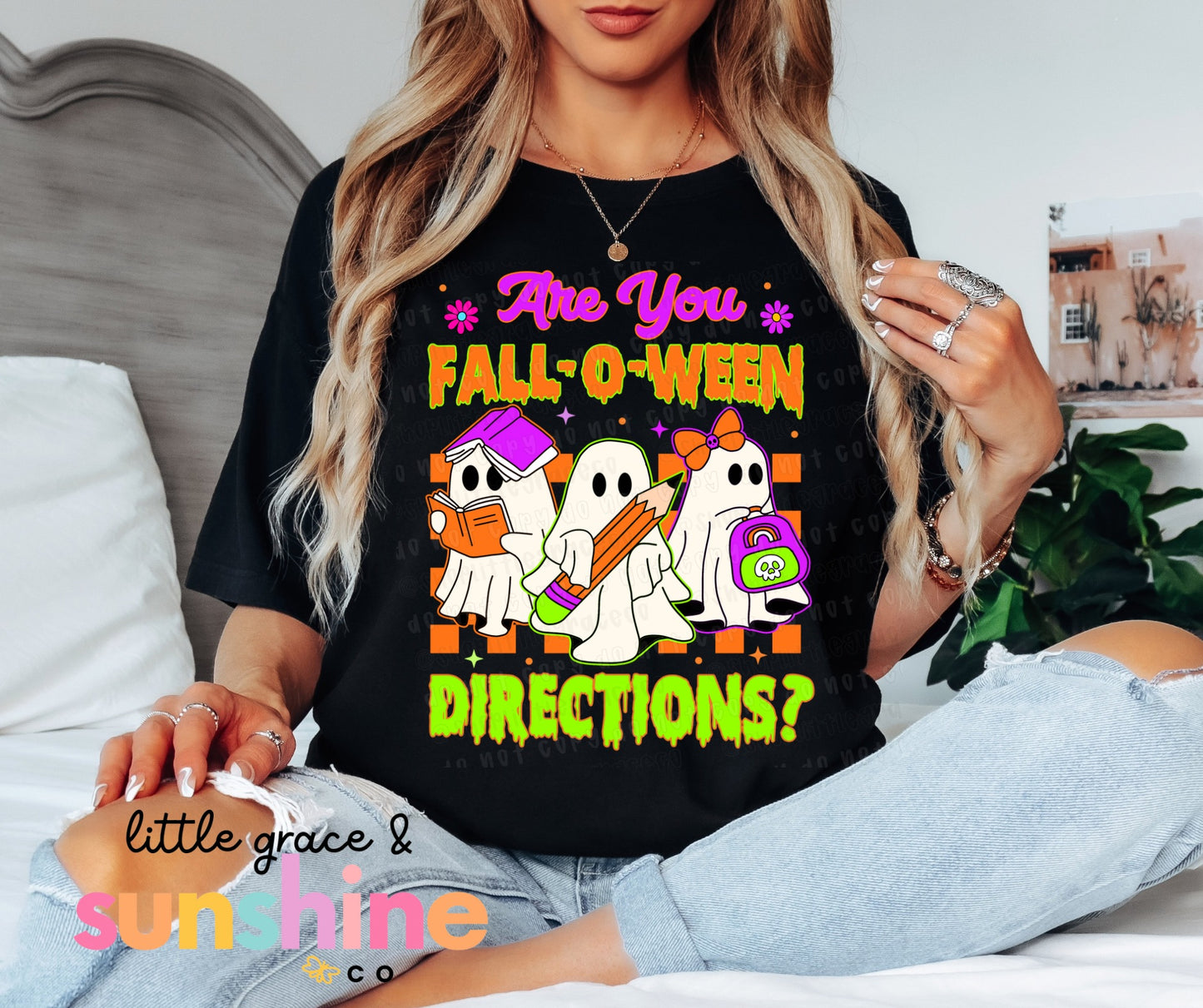 Neon Are You Fall-O-Ween Directions? Tee
