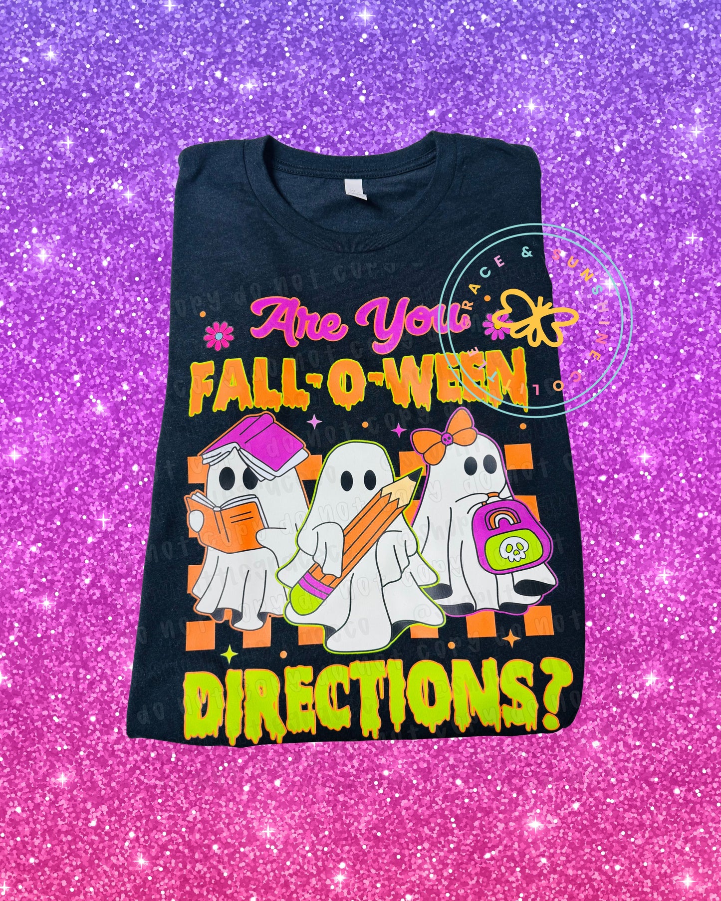 Neon Are You Fall-O-Ween Directions? Tee