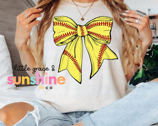 Softball Bow Tee