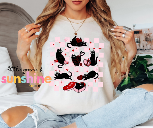 Black Cat Love Tee