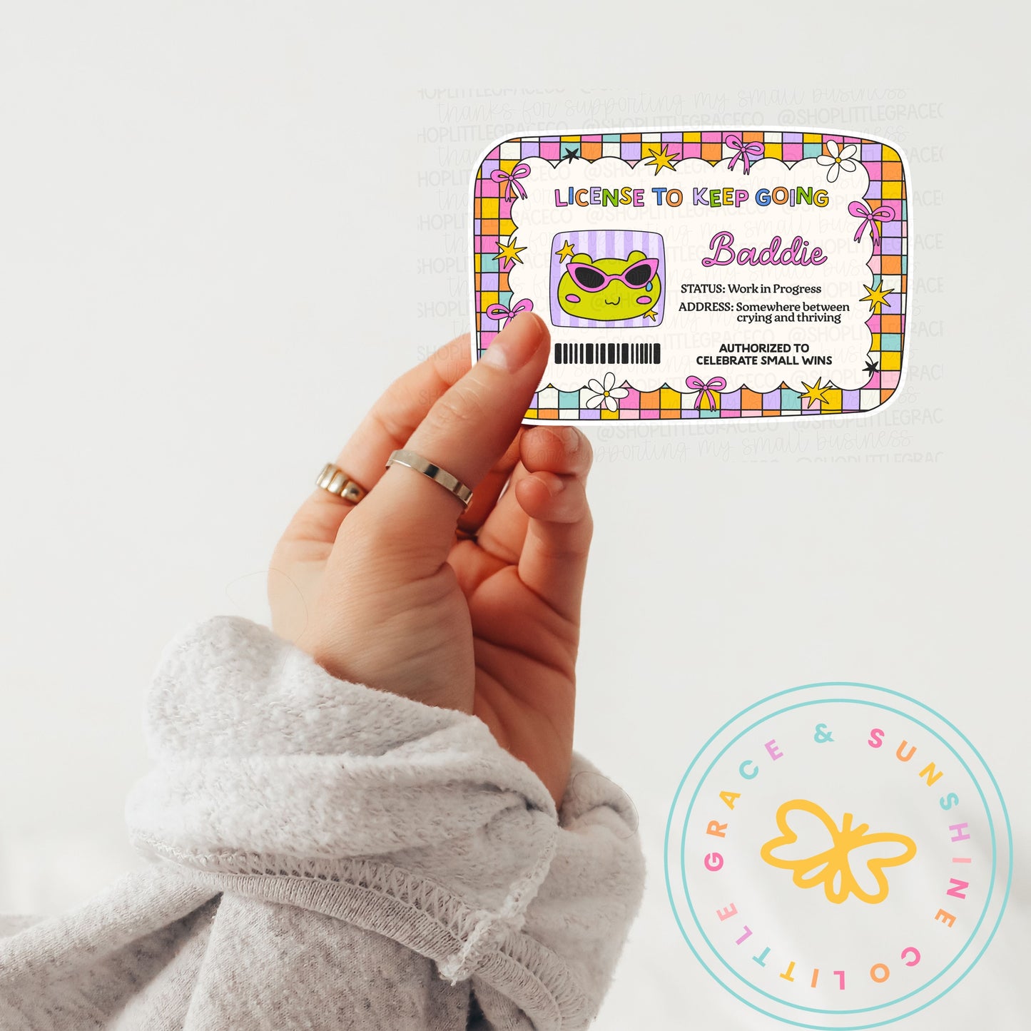 License to Keep Going Sticker