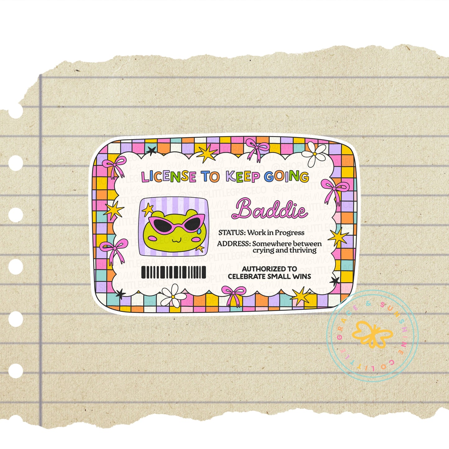 License to Keep Going Sticker