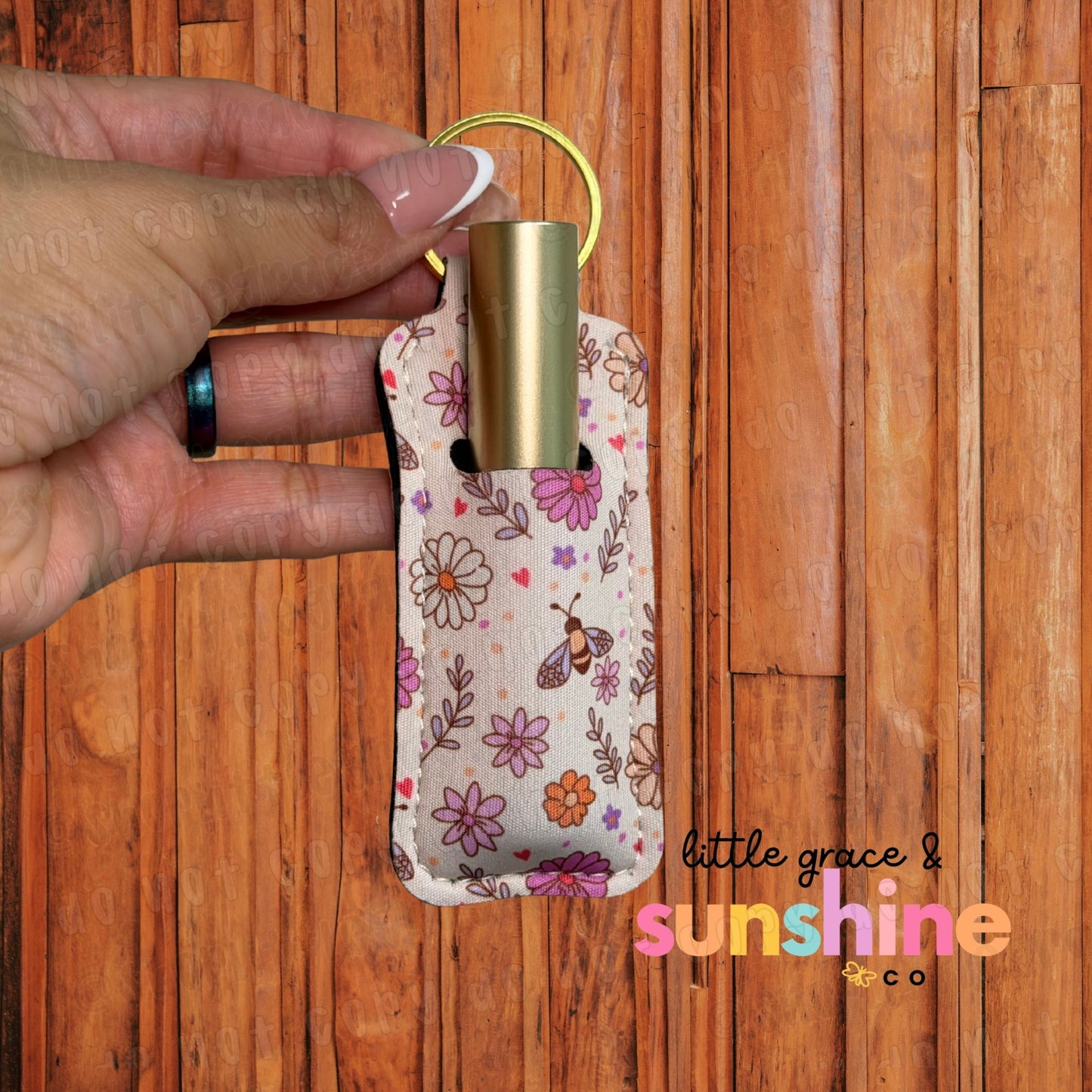 Bees + Daisies Chapstick Holder, Coozie Bundle